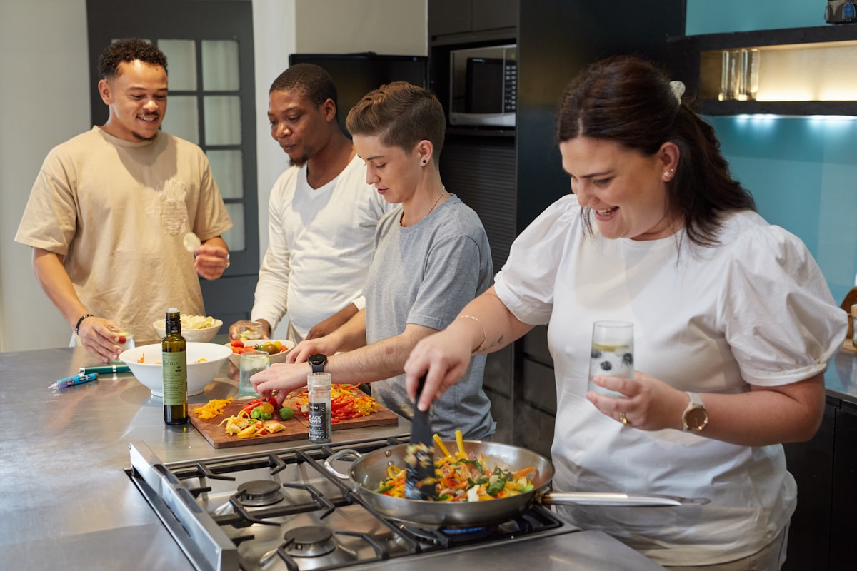 Gemeinsam kochen für besseres Wohlbefinden